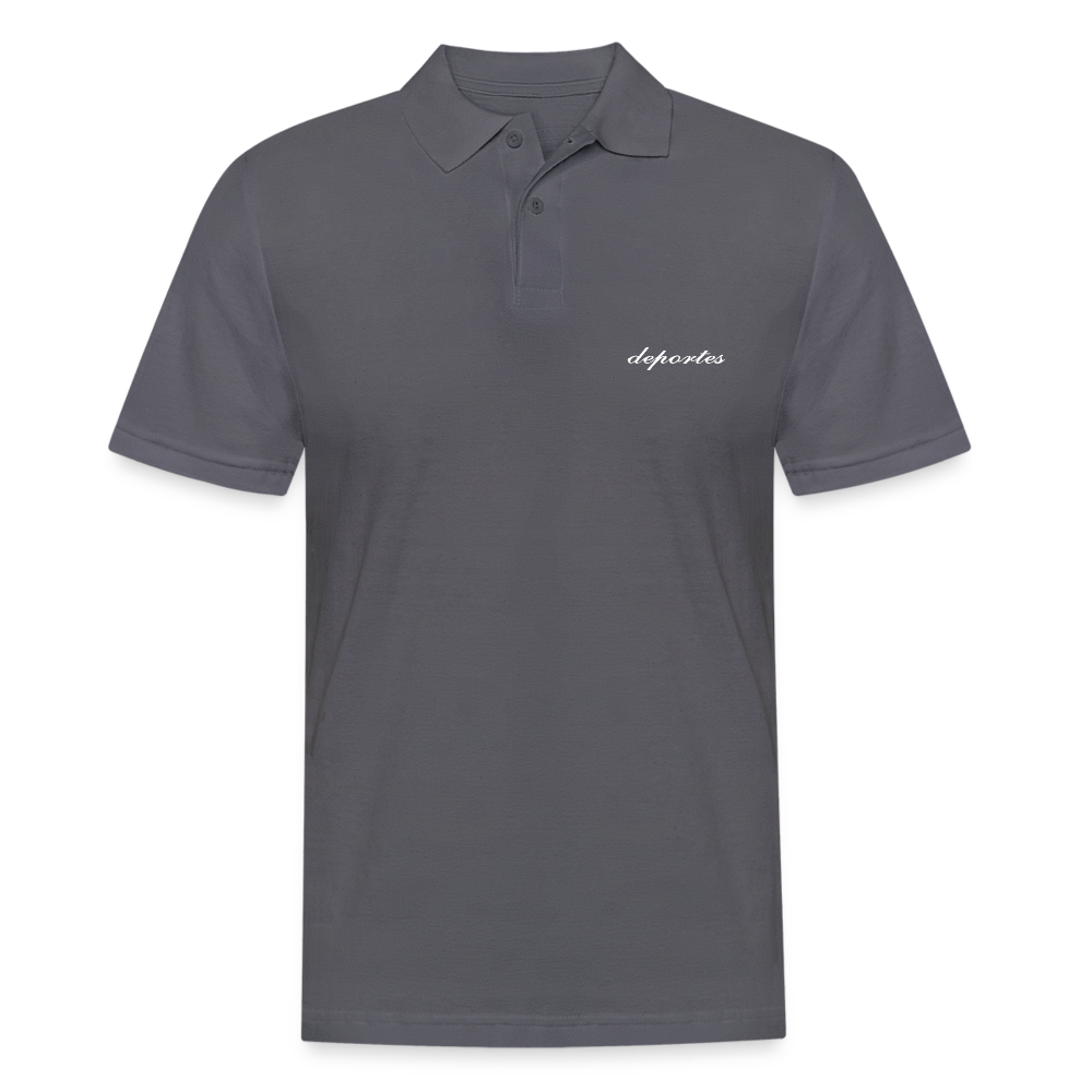 Männer Poloshirt Custom-Slim-Fit - Anthrazit