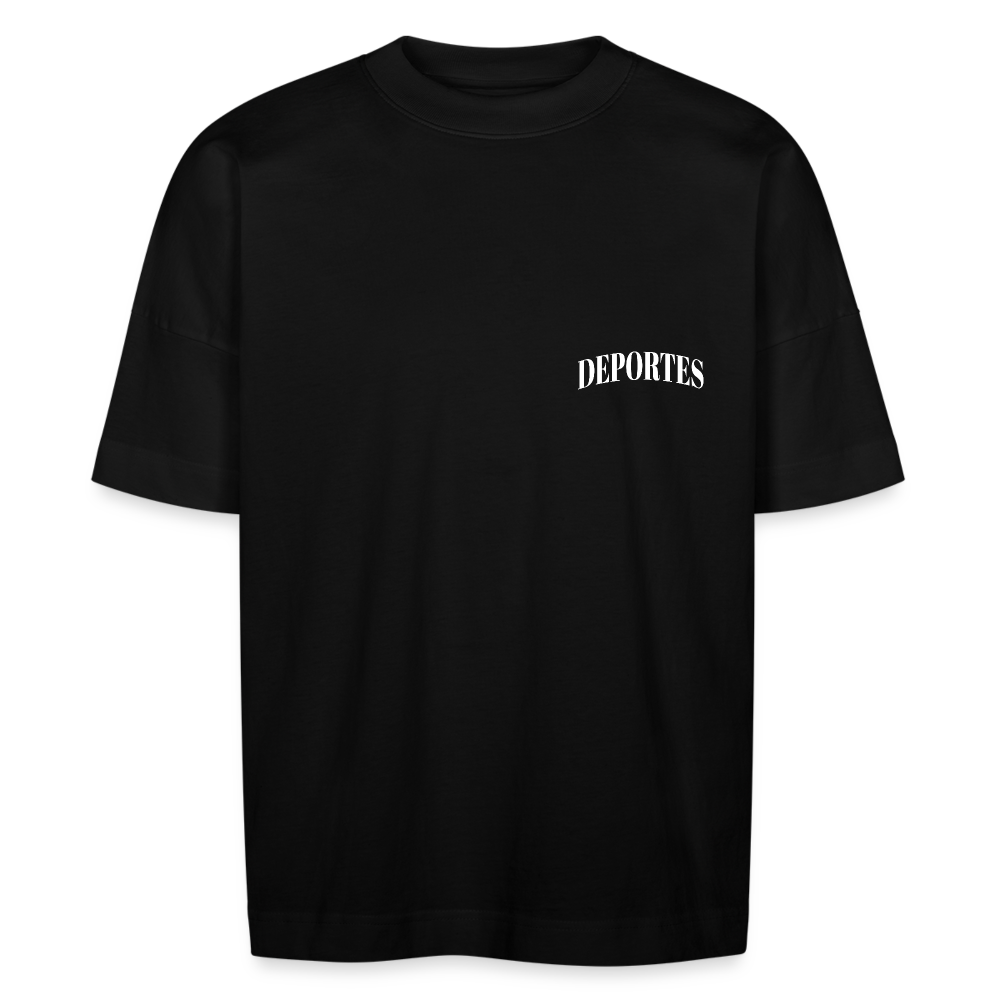 Oversize Bio-T-Shirt Life - Schwarz