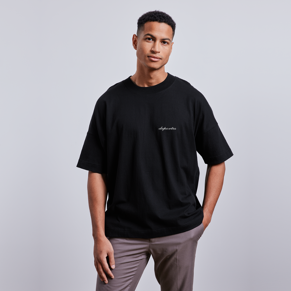 Unisex Oversize Bio-T-Shirt Black - Schwarz