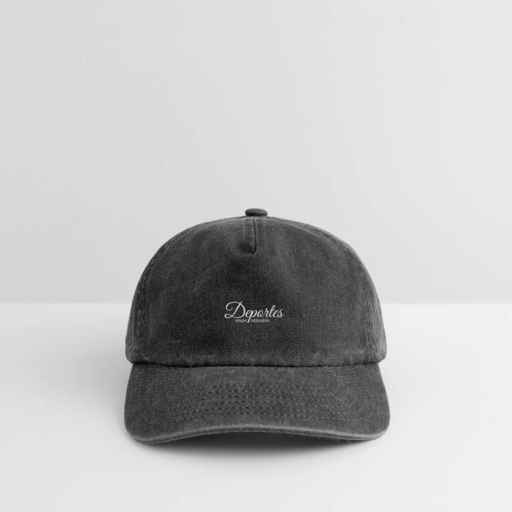 Vintage Cap Grey - Vintage Schwarz