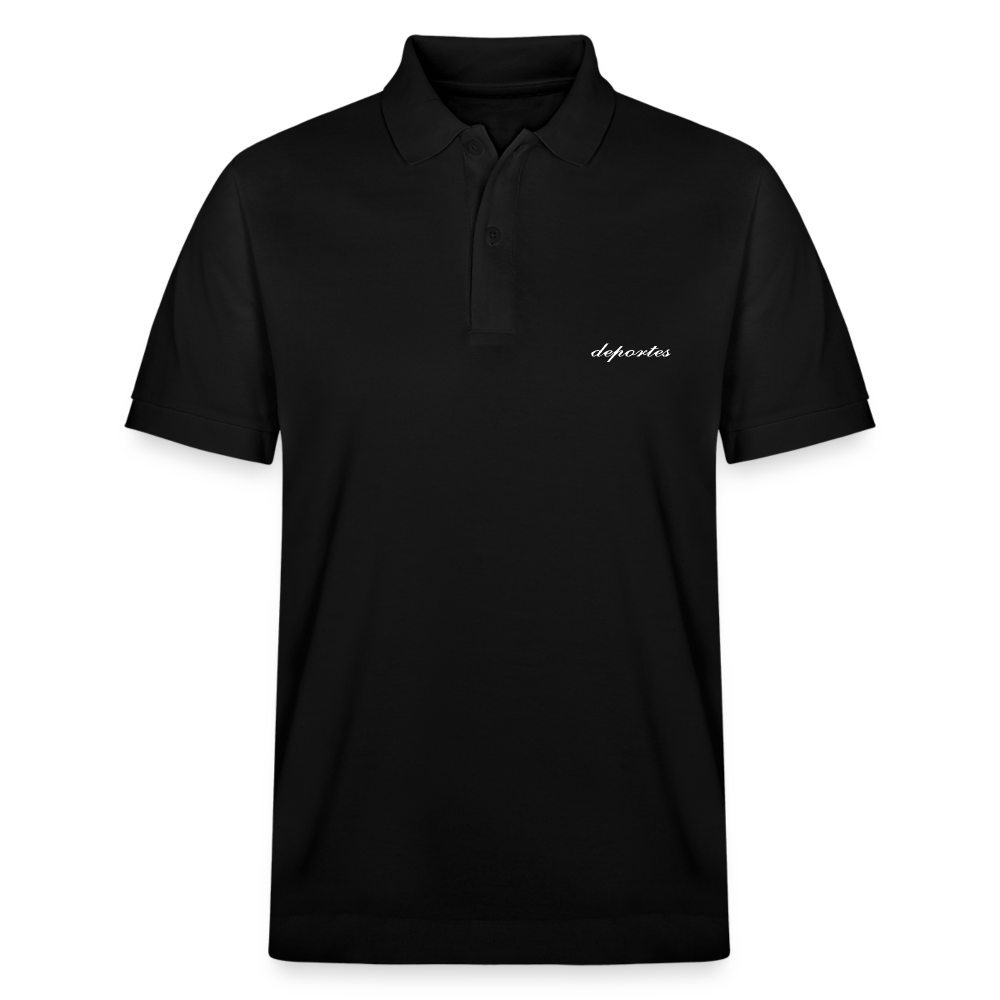 Custom-Slim-Fit Bio-Poloshirt PREPSTER - Schwarz