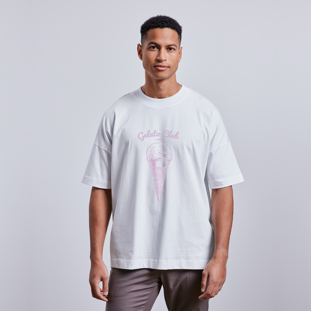 Unisex Oversize Bio-T-Shirt Gelato Club - Weiß