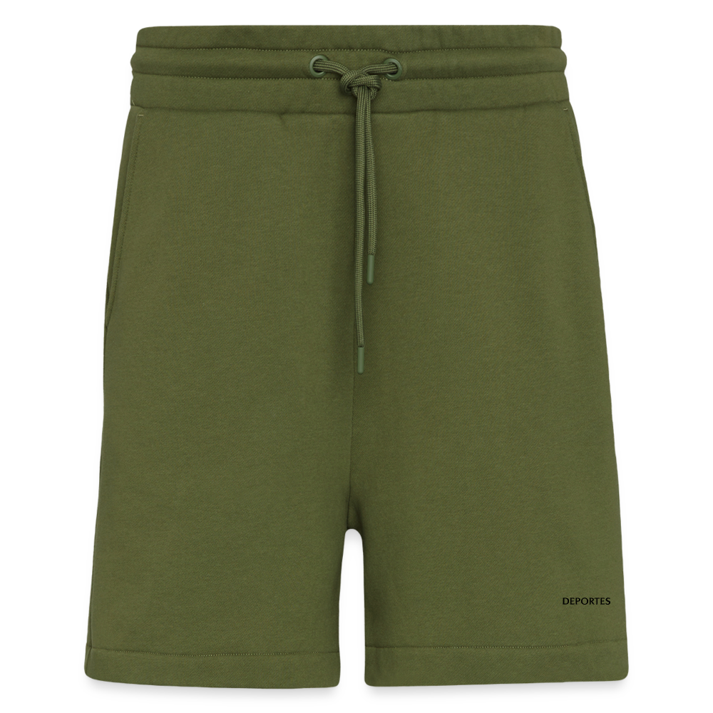 Organic Relaxed Shorts Green - MOSS GREEN