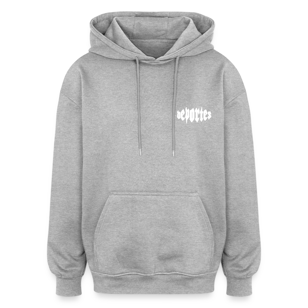 Oversized Deportes Hoodie - Grau meliert