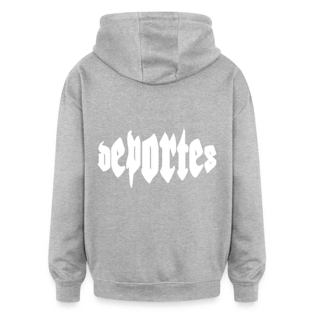 Oversized Deportes Hoodie - Grau meliert