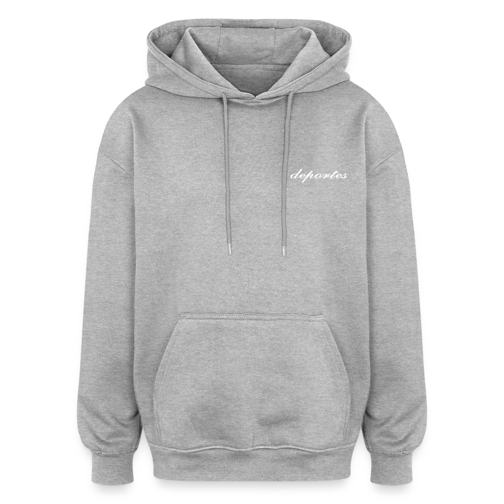 Oversized  Hoodie - Grau meliert