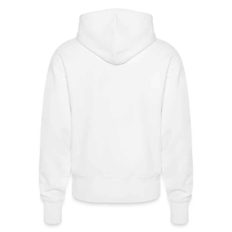 White Relaxed Fit Bio-Hoodie