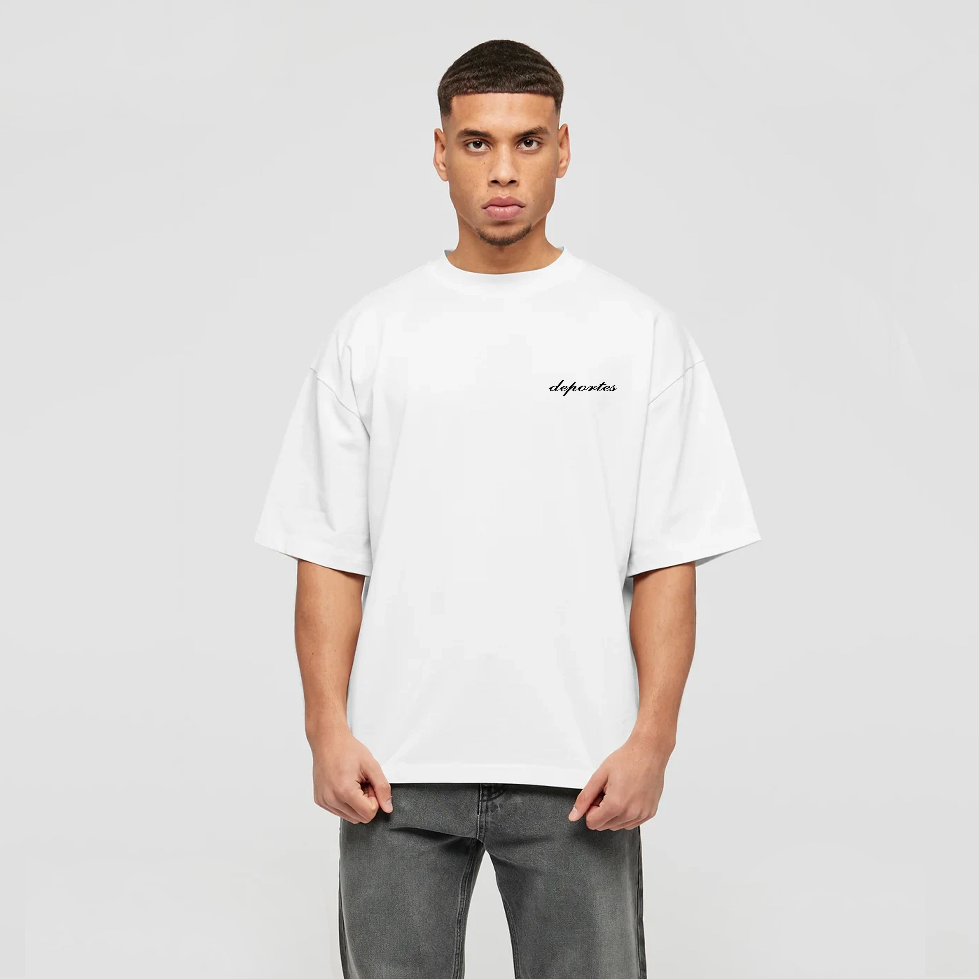 Oversized-Shirt | Crewneck | Weite Passform | Überschnittene Schultern | Lässiger Sitz | Dickes, weiches Baumwollgewebe